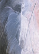 Archange Michaël à la porte du paradis(92×73)