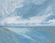 Horizon aux turquoises profonds (41x33)