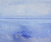 Horizon bleu mêlé de pourpre (65x54)