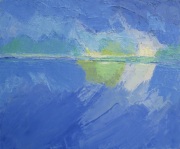 "Horizon paysage en miroir" (55x46)