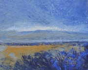 Petit horizon l'île aux buissons bleus (46x38)