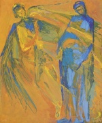 Annonciation, passage de l’ange jaune (65×54)
