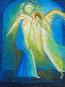 Annonciation à l’ange émerveillé (40×30)