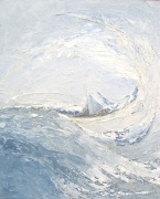 La tempête apaisée n°3 « Silence, calme -toi » Marc 4,37 (81×65