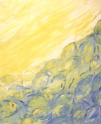 La pêche miraculeuse jaune « Mais sur ta Parole je vais jeter les filets »  Luc 5,5 (81×65)