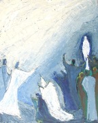 Resurrection de Lazare n°3  « Déliez-le et laissez-le aller » Jean 11,1 (81×65)