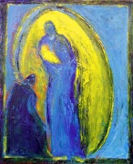 Nativité à la mandorle jaune (73×60)