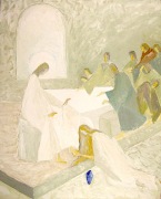 L’onction chez Simon. Marie Madeleine aux pieds du Christ  n°1 (81×65)
