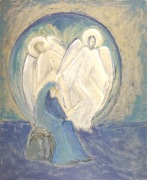 Apparition à Marie de Magdala n°4 « Femme, pourquoi pleures-tu? »Jean 20 16 (81×65)